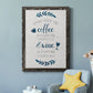 Coffee & Wine - Barnwood Framed Canvas Print