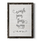 Wash Fears - Barnwood Framed Canvas Print