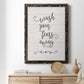 Wash Fears - Barnwood Framed Canvas Print