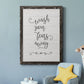 Wash Fears - Barnwood Framed Canvas Print