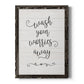 Wash Worries - Barnwood Framed Canvas Print
