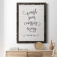 Wash Worries - Barnwood Framed Canvas Print