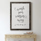 Wash Worries - Barnwood Framed Canvas Print