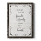 Six Feet - Barnwood Framed Canvas Print