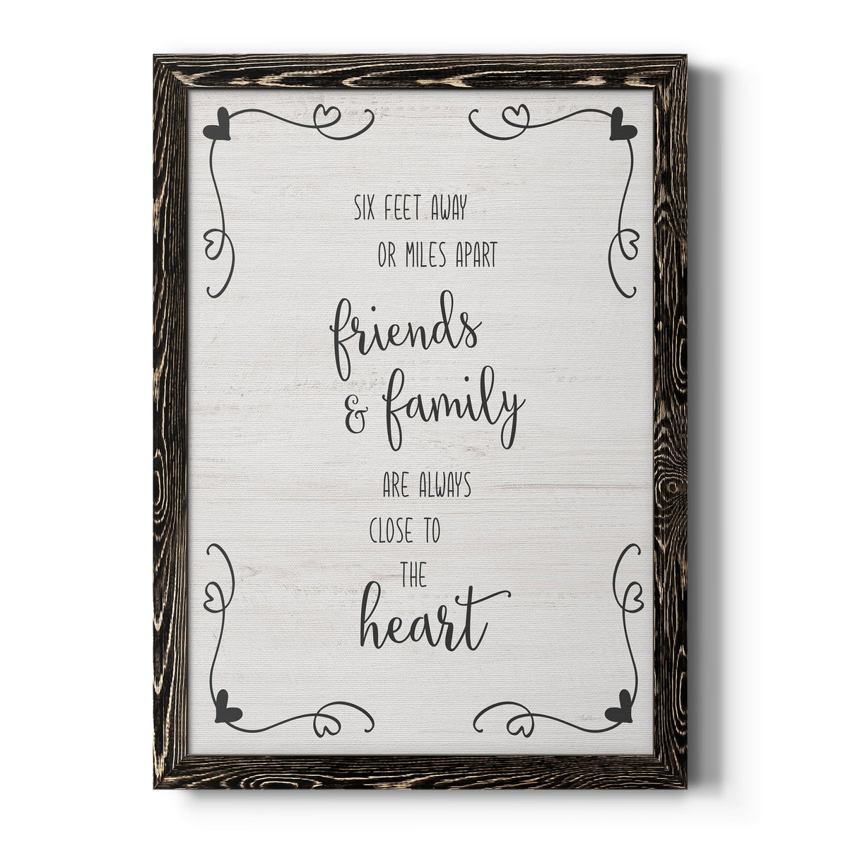 Six Feet - Barnwood Framed Canvas Print