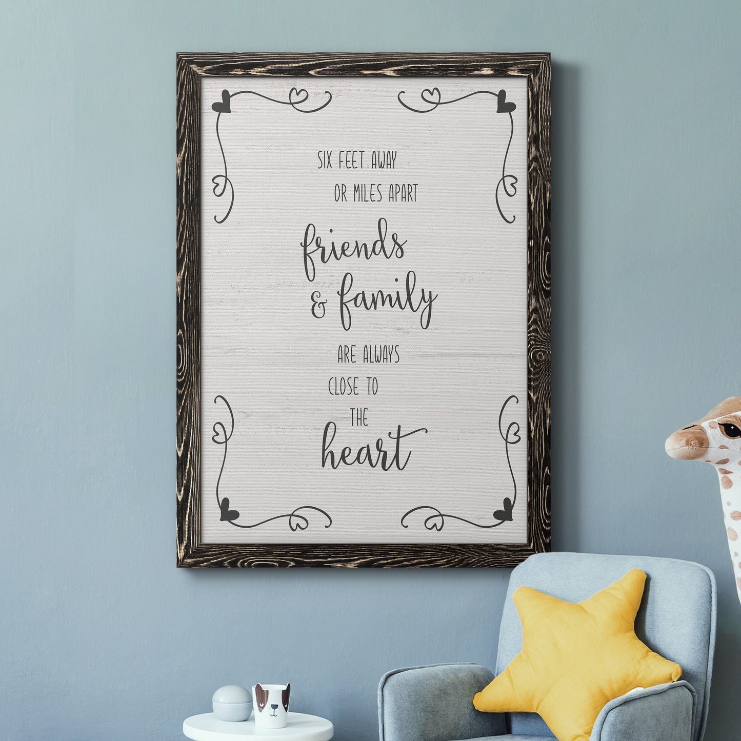 Six Feet - Barnwood Framed Canvas Print