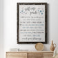 Guide to Self Care - Barnwood Framed Canvas Print