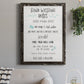 Stay Safe Rules - Barnwood Framed Canvas Print