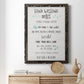 Stay Safe Rules - Barnwood Framed Canvas Print