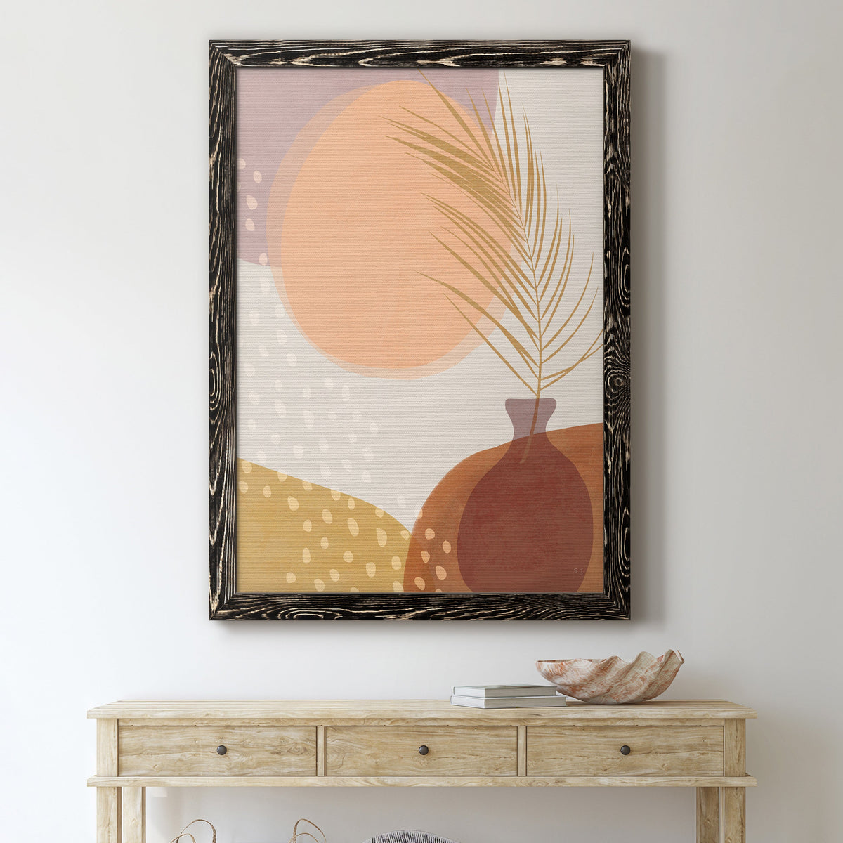 Sedona Sunset - Barnwood Framed Canvas Print