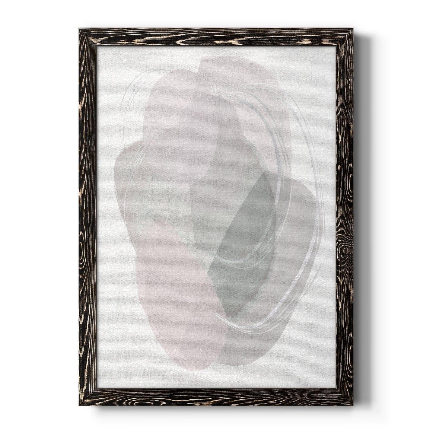 River Jewels II - Barnwood Framed Canvas Print