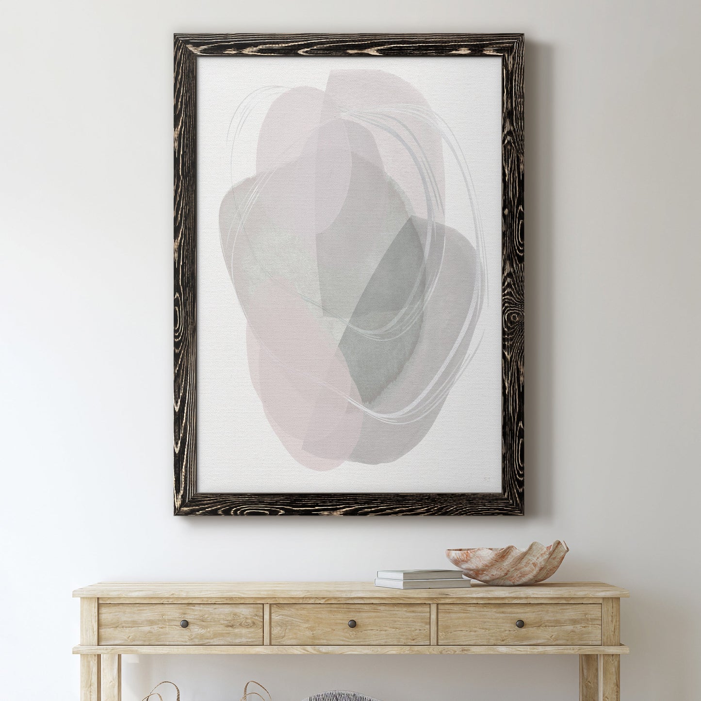River Jewels II - Barnwood Framed Canvas Print