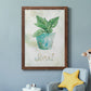 Potted Basil - Barnwood Framed Canvas Print
