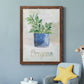Potted Oregano - Barnwood Framed Canvas Print