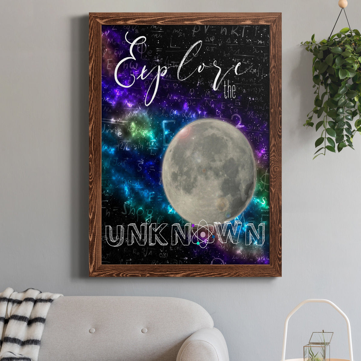 Explore - Barnwood Framed Canvas Print