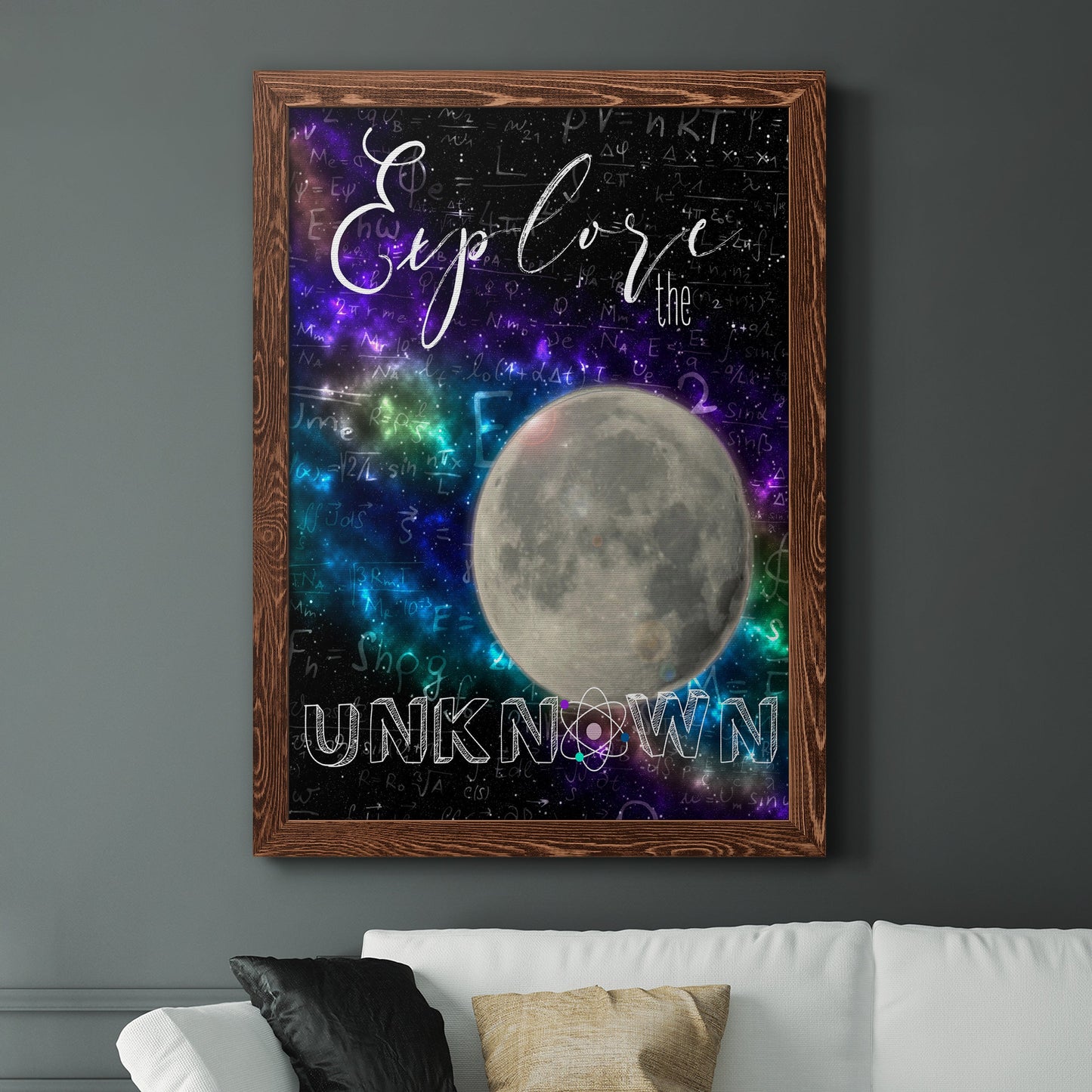 Explore - Barnwood Framed Canvas Print