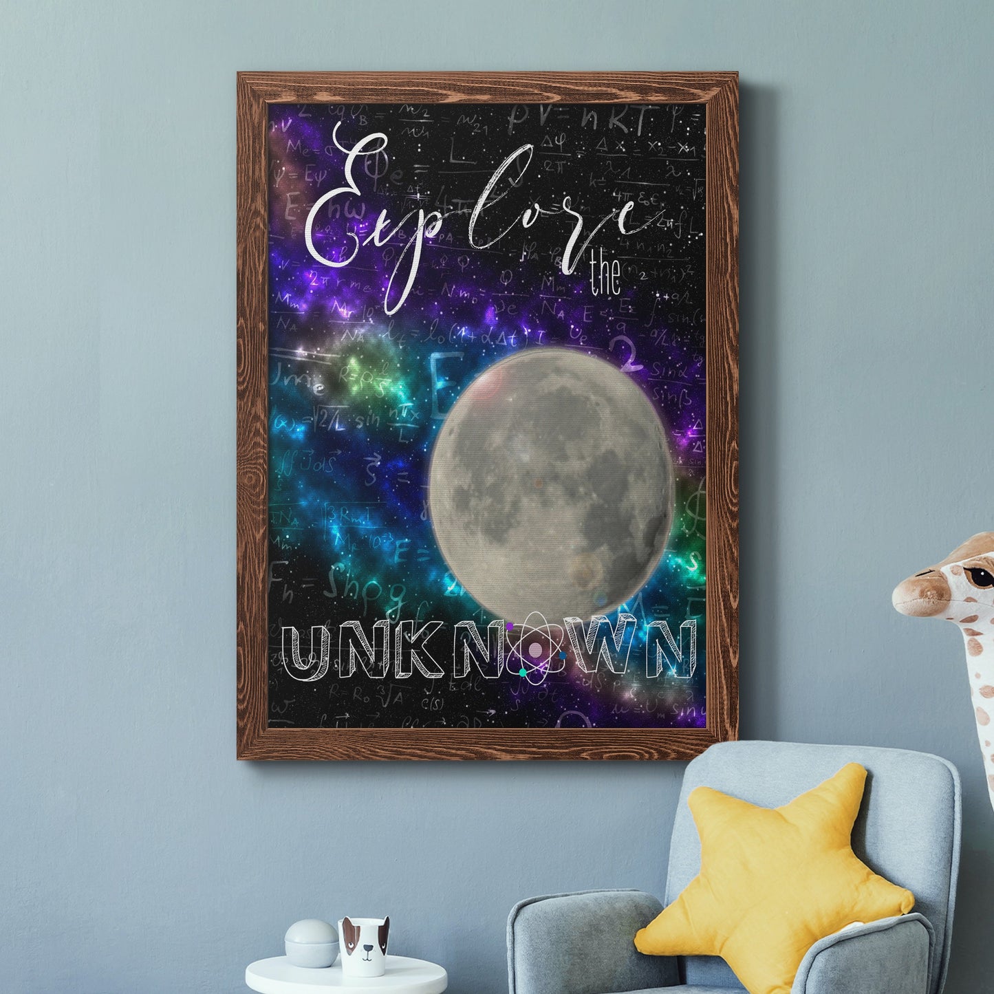 Explore - Barnwood Framed Canvas Print