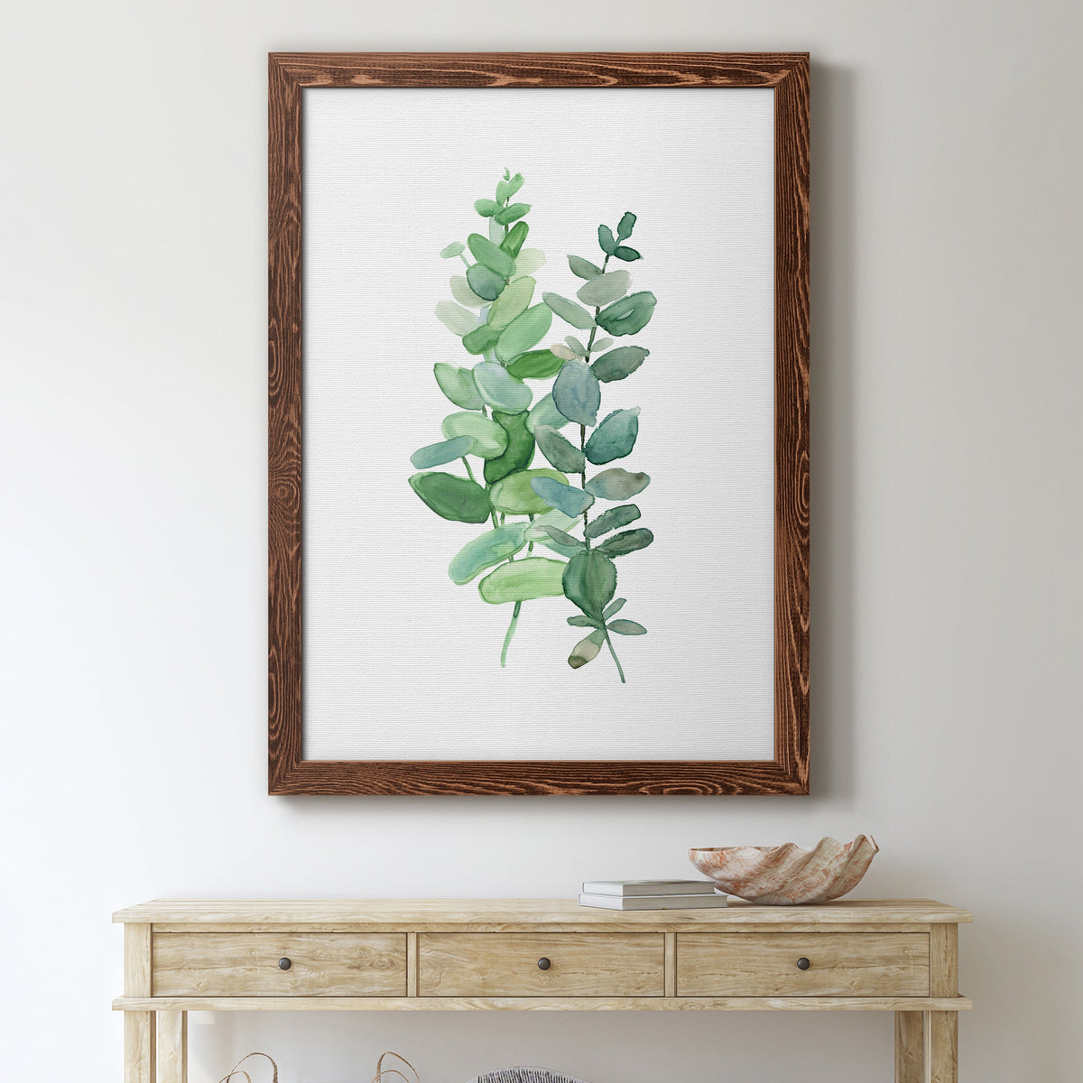 Eucalyptus II - Barnwood Framed Canvas Print