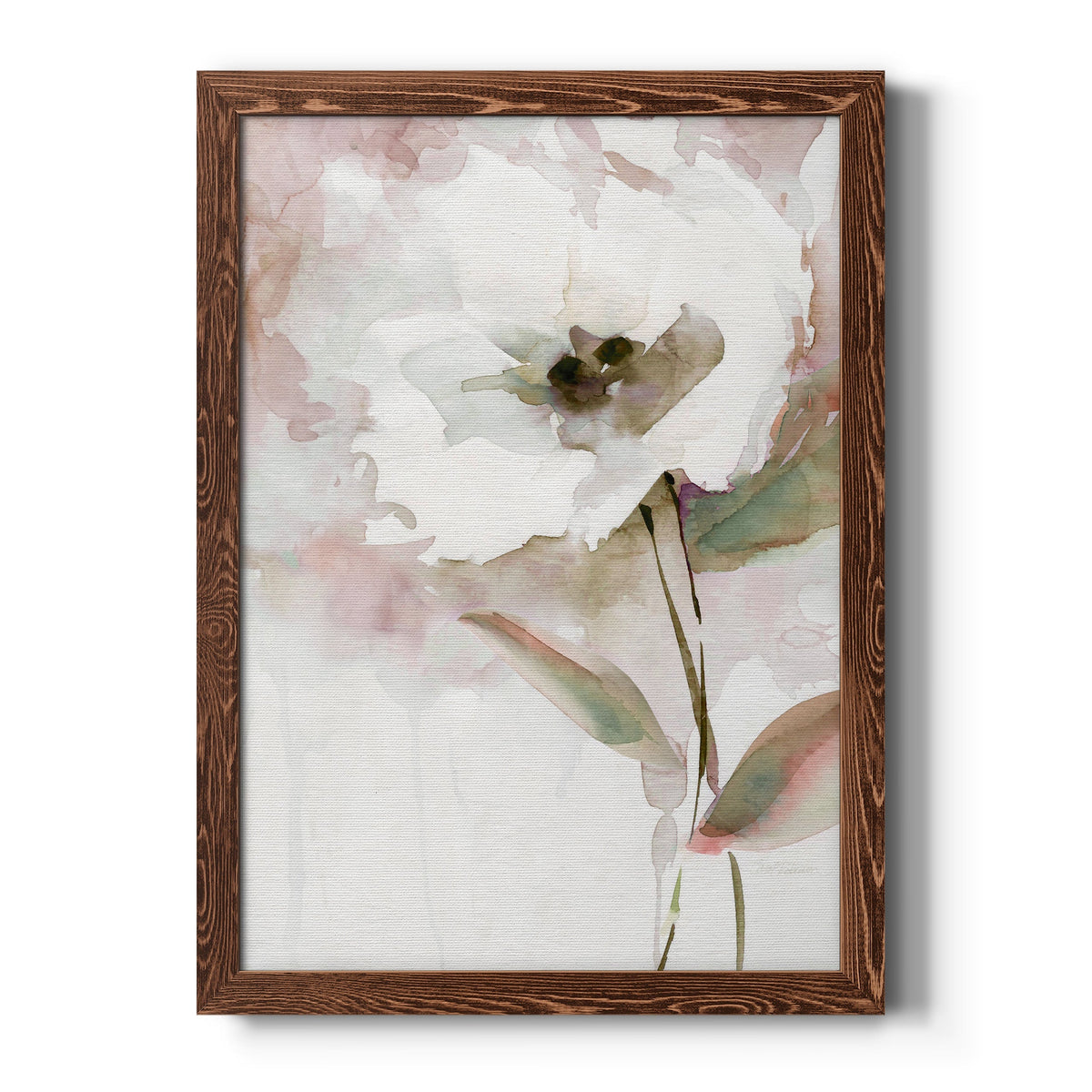 Summer Bloom II - Barnwood Framed Canvas Print