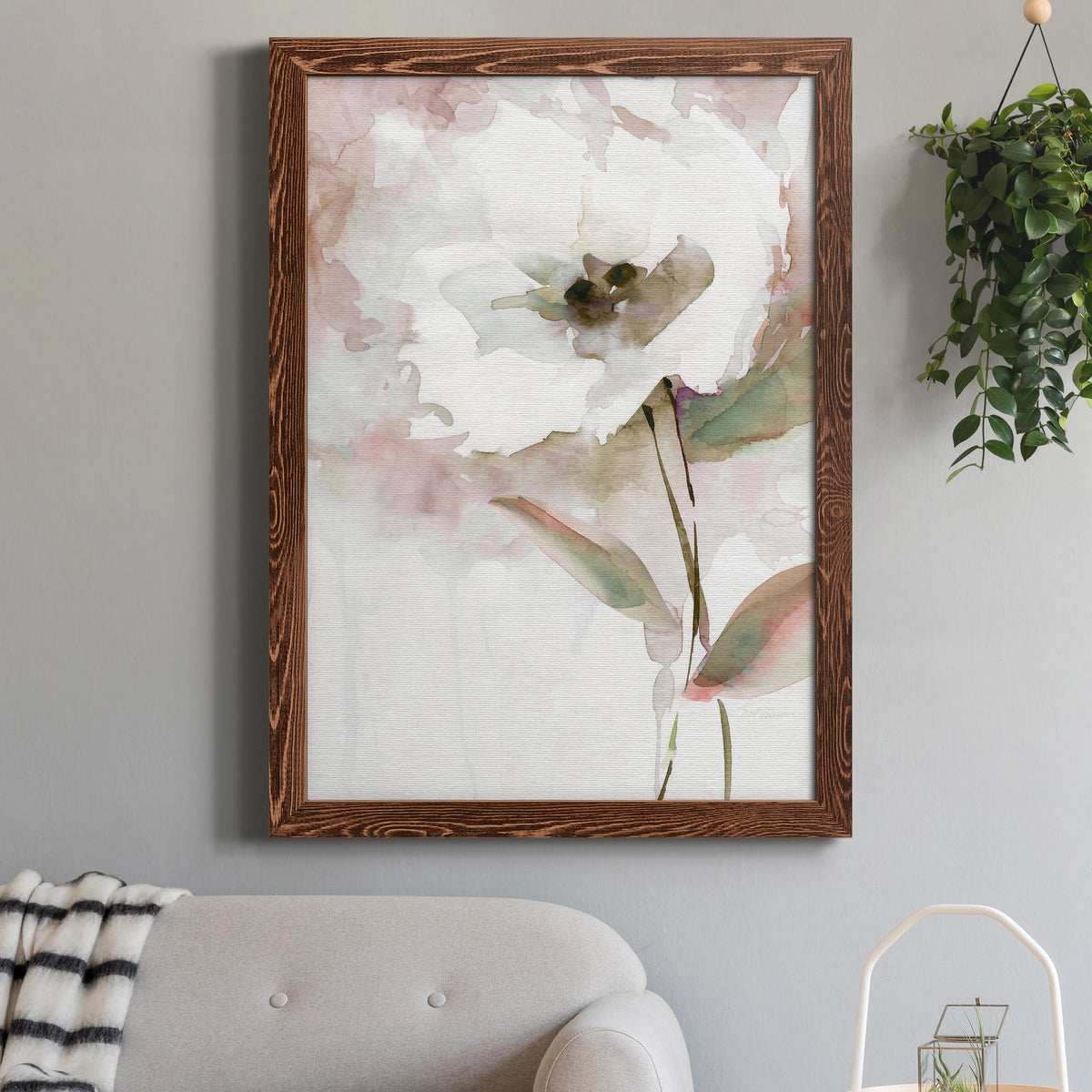 Summer Bloom II - Barnwood Framed Canvas Print