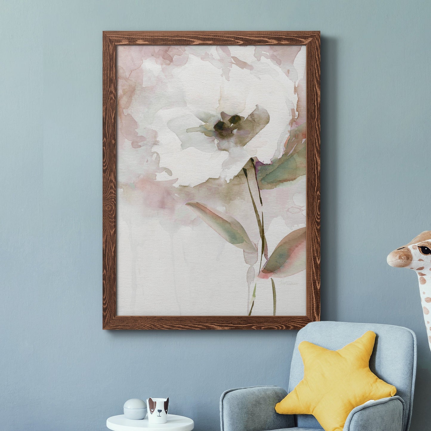 Summer Bloom II - Barnwood Framed Canvas Print