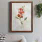 Linen Sweet Pea - Barnwood Framed Canvas Print