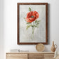 Linen Poppy - Barnwood Framed Canvas Print