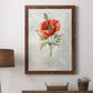 Linen Poppy - Barnwood Framed Canvas Print