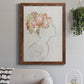 Fashion Floral Silhouette I - Barnwood Framed Canvas Print