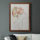 Fashion Floral Silhouette I - Barnwood Framed Canvas Print