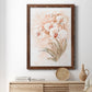 White and Coral Orchid II - Barnwood Framed Canvas Print