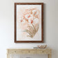 White and Coral Orchid II - Barnwood Framed Canvas Print