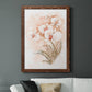 White and Coral Orchid II - Barnwood Framed Canvas Print