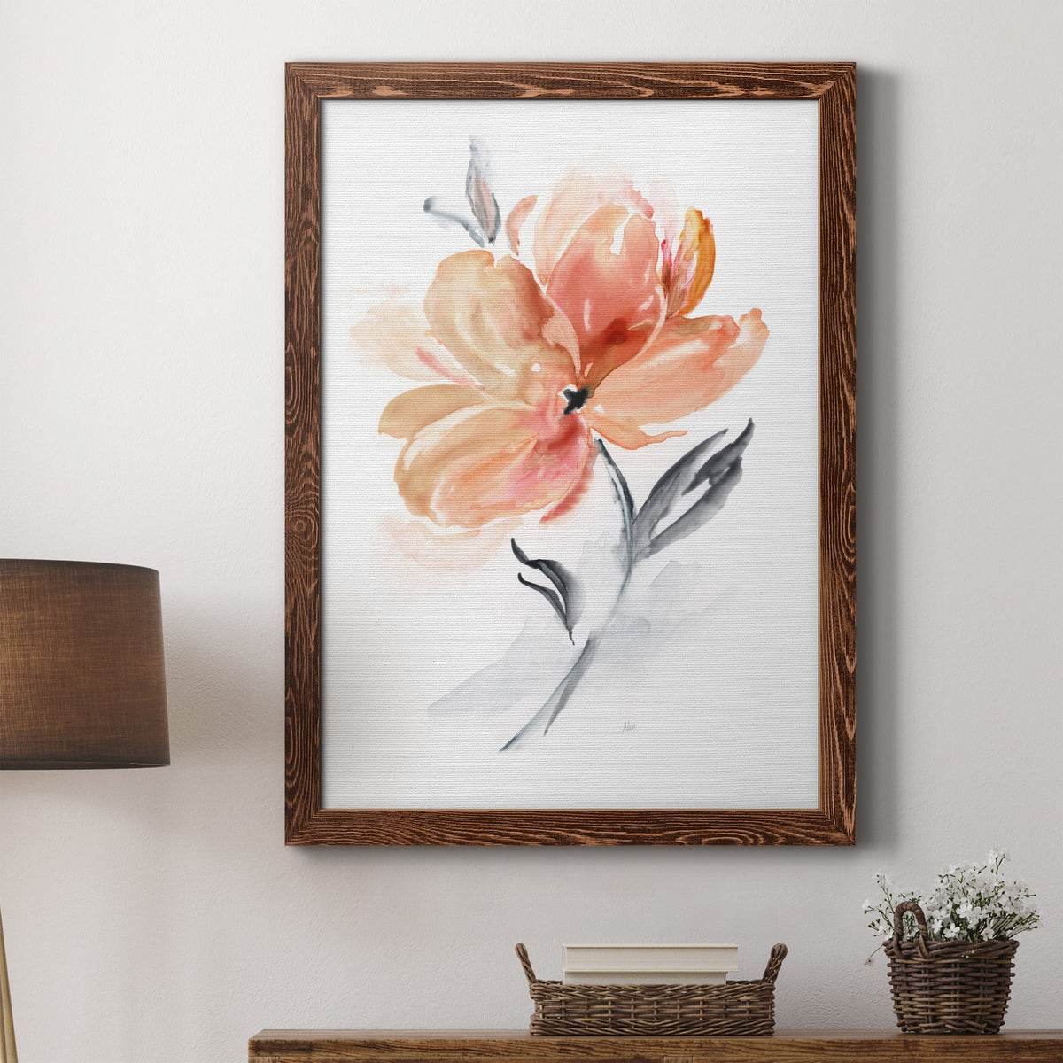 Soft Sensation II - Barnwood Framed Canvas Print