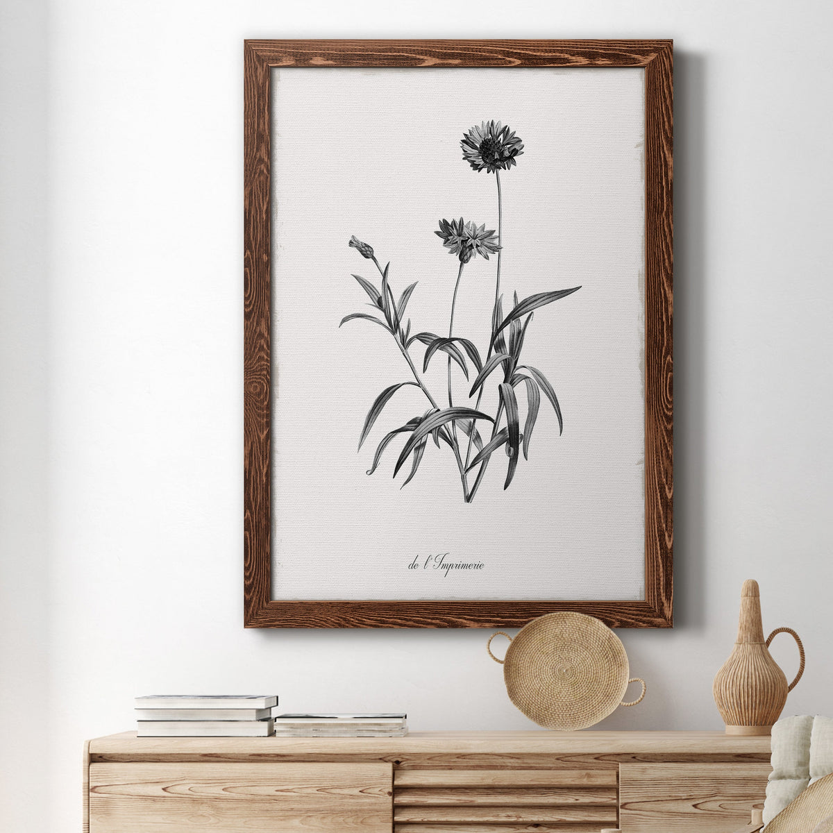 Simply Imperial - Barnwood Framed Canvas Print