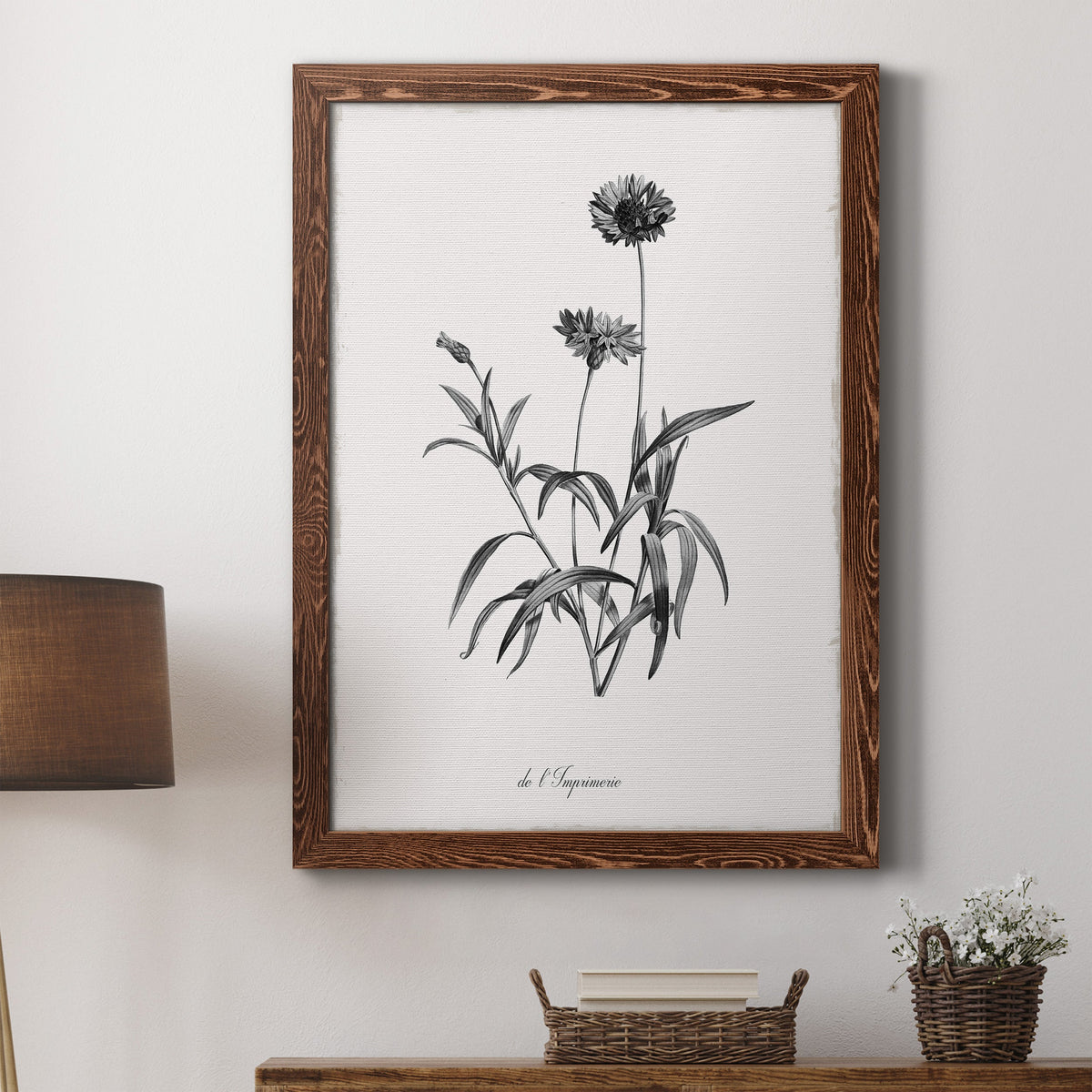 Simply Imperial - Barnwood Framed Canvas Print