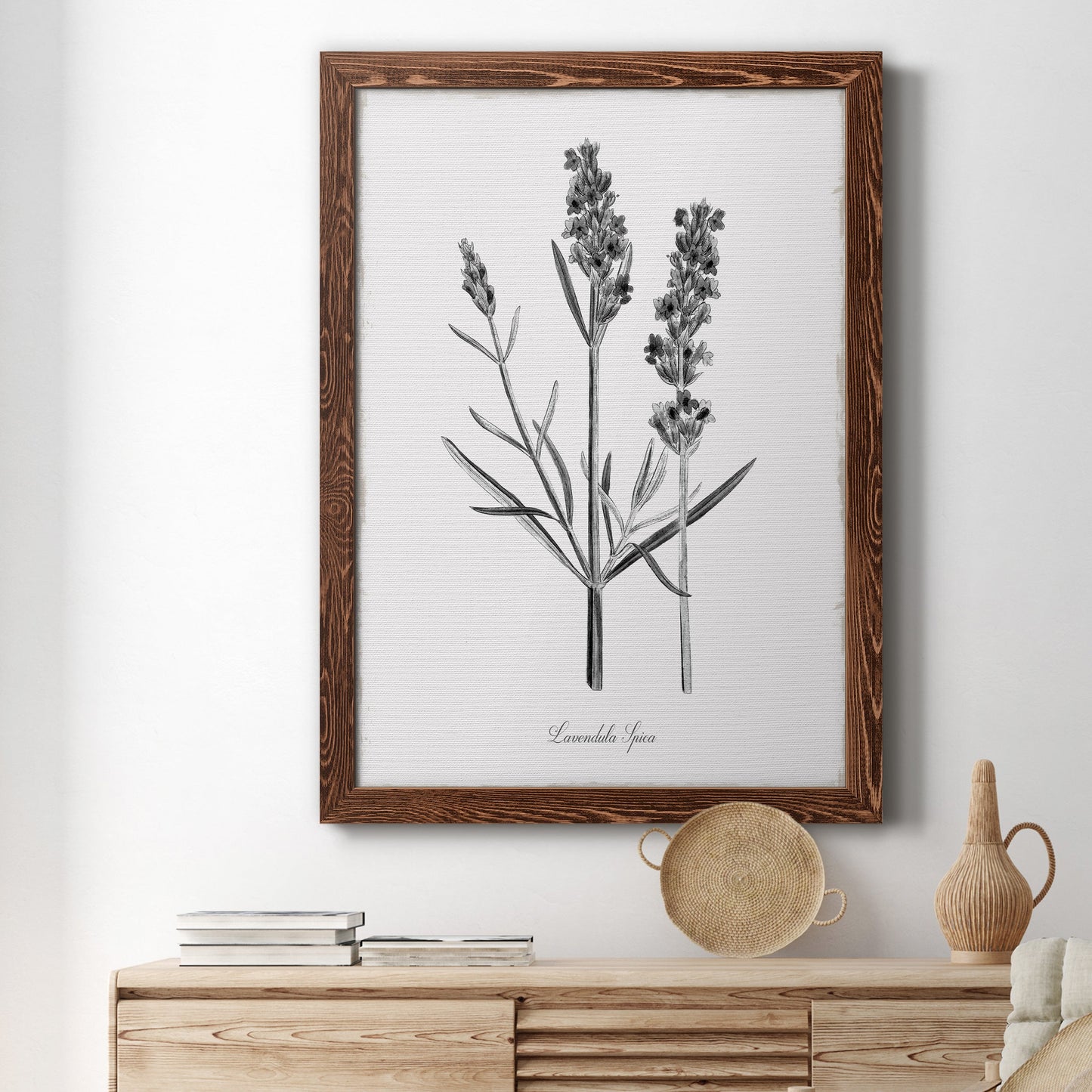Simply Lavender - Barnwood Framed Canvas Print