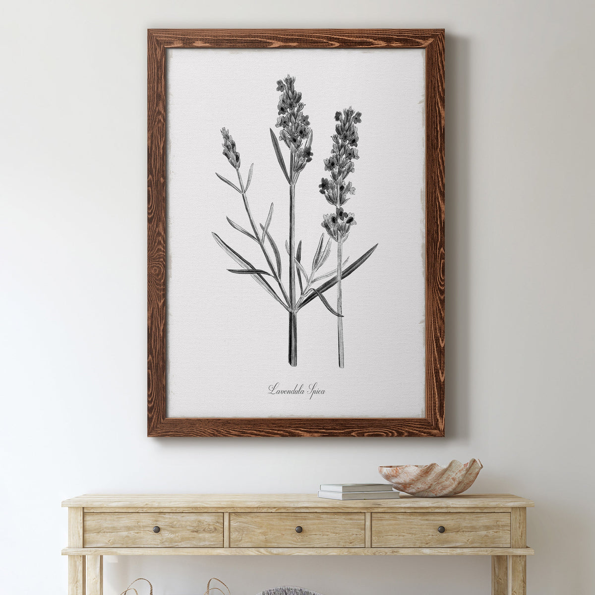 Simply Lavender - Barnwood Framed Canvas Print