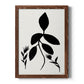 Silhouette Garden I - Barnwood Framed Canvas Print