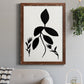 Silhouette Garden I - Barnwood Framed Canvas Print