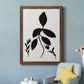 Silhouette Garden I - Barnwood Framed Canvas Print