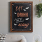 Be Scary - Barnwood Framed Canvas Print