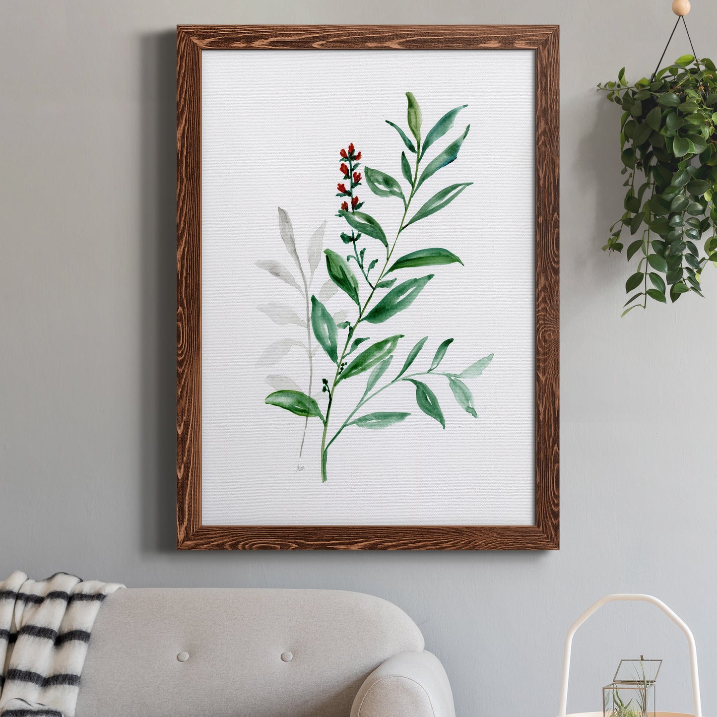 Freshly Picked III - Barnwood Framed Canvas Print