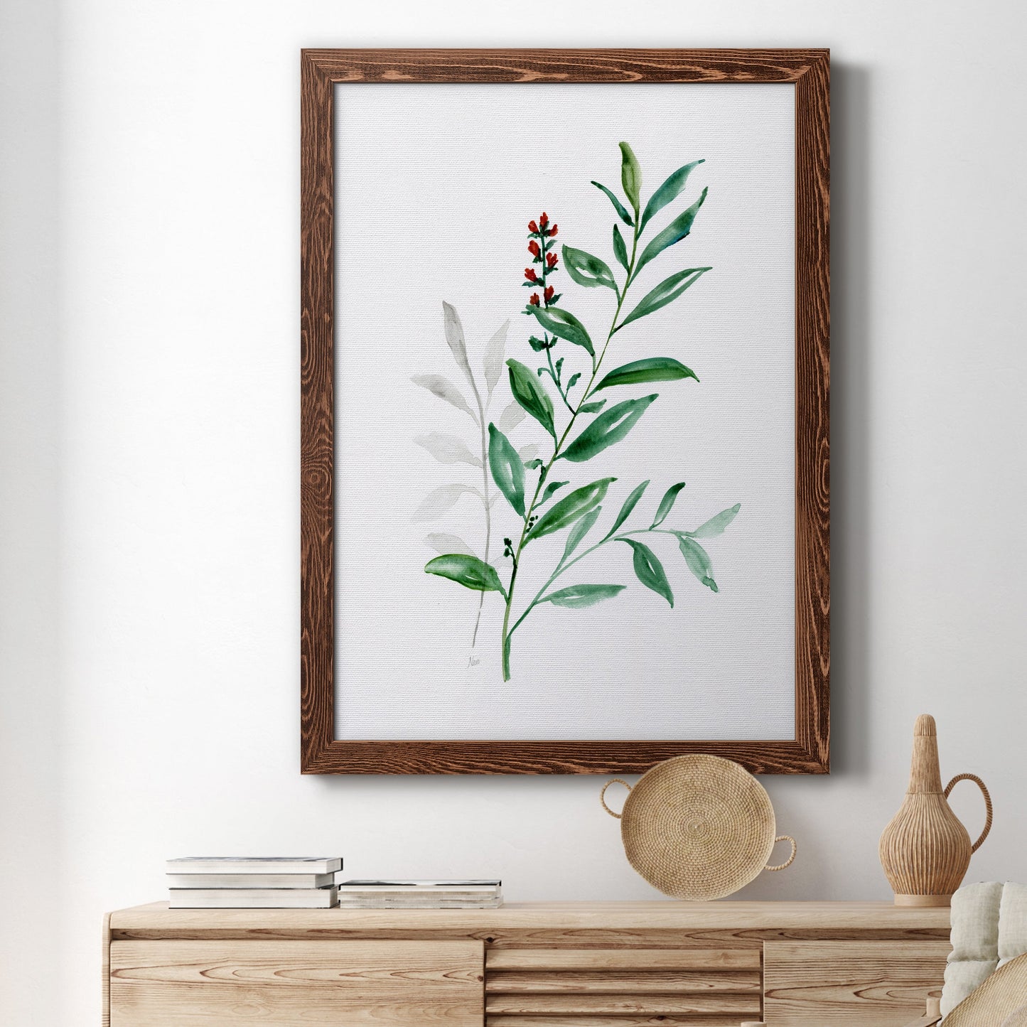 Freshly Picked III - Barnwood Framed Canvas Print
