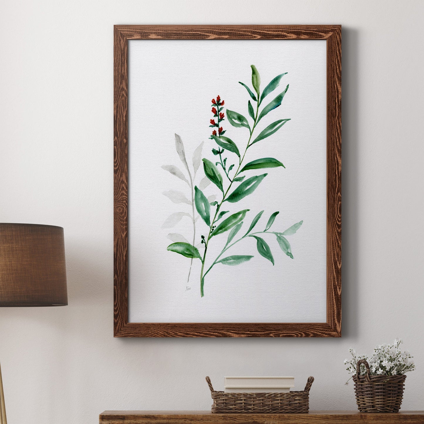 Freshly Picked III - Barnwood Framed Canvas Print