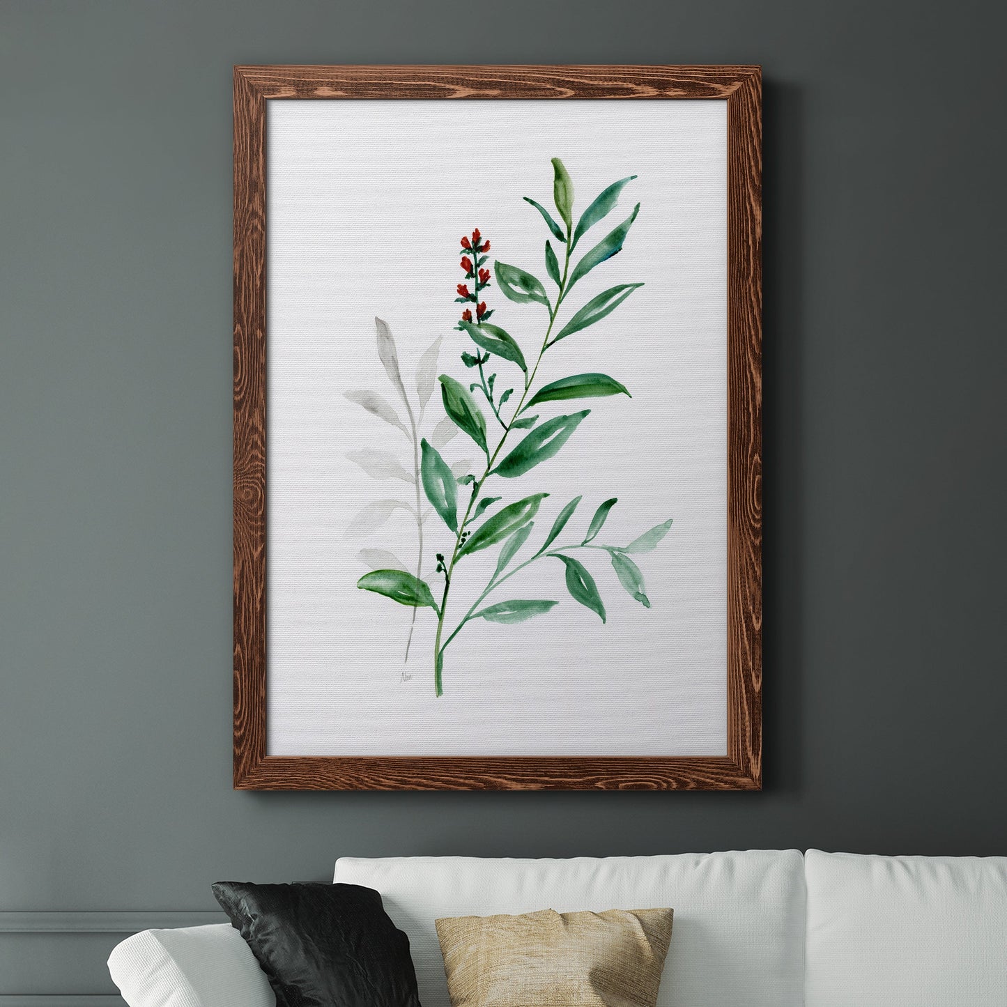 Freshly Picked III - Barnwood Framed Canvas Print