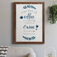 Coffee & Wine - Barnwood Framed Canvas Print