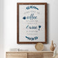Coffee & Wine - Barnwood Framed Canvas Print