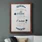 Coffee & Wine - Barnwood Framed Canvas Print