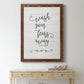 Wash Fears - Barnwood Framed Canvas Print